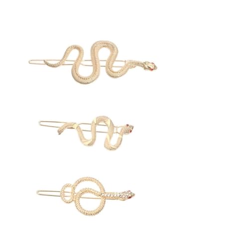 MAJORMENCH 3stücke Teiliges Extravaganter Metalldesign Haarklammer Für Frauen Schlangenform Goldfarben Für Partys Und Besondere Anlässe Haaraccessoire Mit Langlebiger Konstruktion MAJORMENCH 3stücke Teiliges Extravaganter Metalldesign Haarklammer Für Frauen Schlangenform Goldfarben Für Partys Und Besondere Anlässe Haaraccessoire Mit Langlebiger Konstruktion von MAJORMENCH