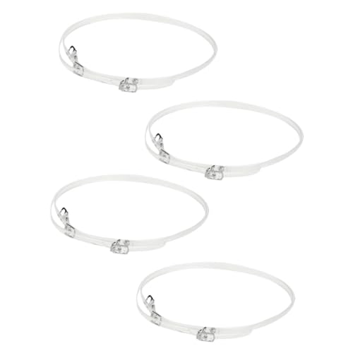 MAJORMENCH 4 Paare Transparente Rutsch Schuhriemen für High Heels Elastische Tpu Schnürsenkel mit Fixierverschluss Abnehmbare Damen Schuhbänder für Sichereren Halt und Komfort von MAJORMENCH