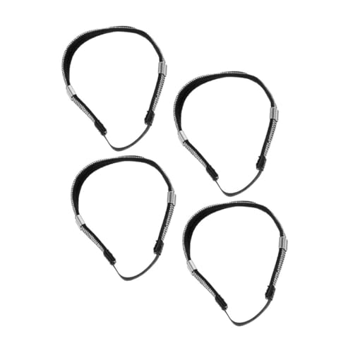 MAJORMENCH 4 Stück Elastische Abnehmbare High Heel Schuhriemen mit Strass Verstellbar Rutschfest Dekorative Fersenspangen für Damen Verhindert Schuhverlust und Bietet Sicheren Halt von MAJORMENCH