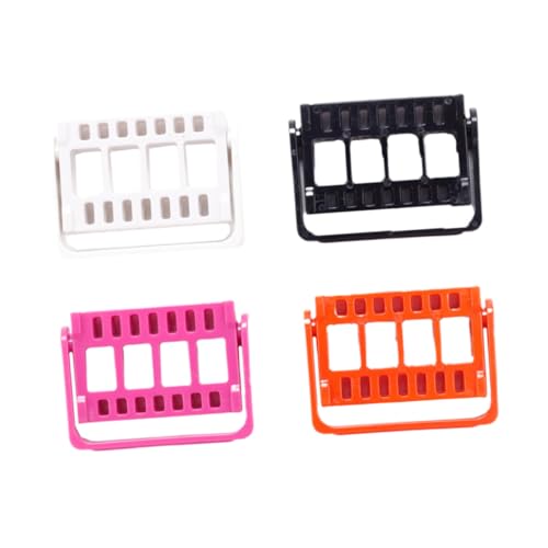 MAJORMENCH 4 Stück Nail Drill Bits Organizer Aufbewahrungsbox Nagelstudio Halter Nagelfräser Polierbits Praktischer Nagelbohrer Ständer für Ordentliche Maniküre von MAJORMENCH