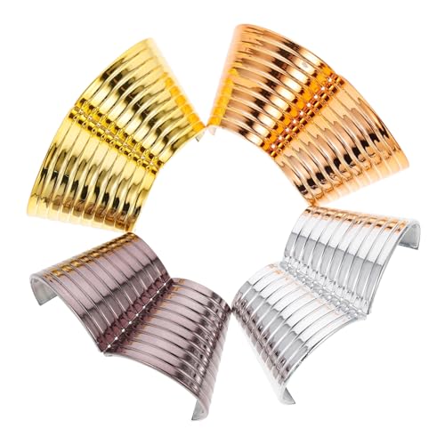 MAJORMENCH 4 Stück Pferdeschwanzschnallen Haarmanschetten-Accessoires für Damen dünne Pferdeschwanzhalter Pferdeschwanz-Fixierer Pferdeschwanz-Halter-Clips Pferdeschwanzhalter Haarspange von MAJORMENCH