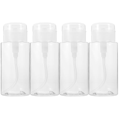 MAJORMENCH 4 Stück Teiliges Auslaufsichere Nachfüllbare Kosmetikspender für Make up entferner Nagellackentferner Flüssigkeiten Transparente Handliche Flüssigkeitsdosierer MAJORMENCH 4 Stück Teiliges Auslaufsichere Nachfüllbare Kosmetikspender für Make up entferner Nagellackentferner Flüssigkeiten Transparente Handliche Flüssigkeitsdosierer von MAJORMENCH