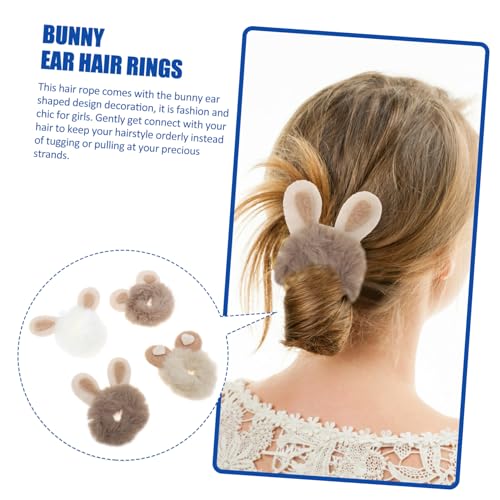 MAJORMENCH 4 Stück Teiliges Hasenohren Haargummis aus Elastische Ponytail Halter für Mädchen Einzigartige Niedliche Haarringe für Alltag Party Hochzeit und Festliche Anlässe von MAJORMENCH