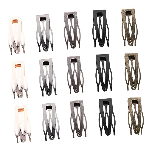 MAJORMENCH 40 Stück Teiliges Metall Haarklammern für Damen Robuste Snap Haarspangen in Schwarz Roségold und Rot Vielseitige Haarschmuck Clips für Mädchen und Frauen Geeignet für Alltag und von MAJORMENCH