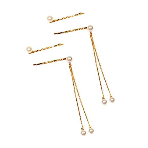 MAJORMENCH 4stücke Haarnadel Mit Perlquaste Verarbeitet Dekoratives Haarschmuck-accessoire Für Frauen Einzigartiges Kopfschmuck-ornament von MAJORMENCH