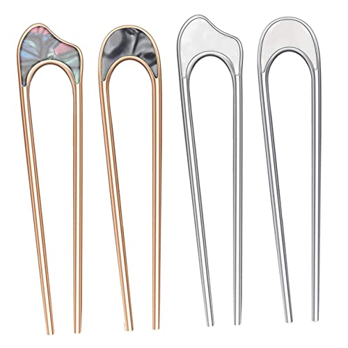 MAJORMENCH 4stücke Retro Haarnadel Haargabel Haarstab Für Frauen Mädchen Für Hochzeiten Partys Alltag Arbeit Schule Urlaub Schlicht Und Elegant Passt Zu Jedem Outfit von MAJORMENCH