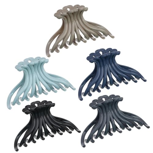 MAJORMENCH 5 Stück Teiliges Chrysantheme Bunte Krallenclips für Dickes und Dünnes Haar Ergonomisch Fester Halt Modisches Haarzubehör für Damen Geeignet für Alltag Party und Hochzeit von MAJORMENCH