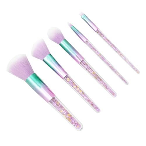 MAJORMENCH 5 Stück Teiliges Professionelles Make Up Pinselset für Damen Dichte Feine Borsten Vielseitig für Foundation Puder Augenbrauen Langlebig Leicht zu Reinigen für Tägliche und von MAJORMENCH