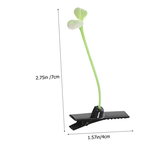 MAJORMENCH 50 Stück Teiliges Kleine Haarklammern Bohnenkeim Design Niedliche Haarnadeln für Mädchen Modischer Haarschmuck Vielseitig Einsetzbar für Alltag Schule und Festtage von MAJORMENCH