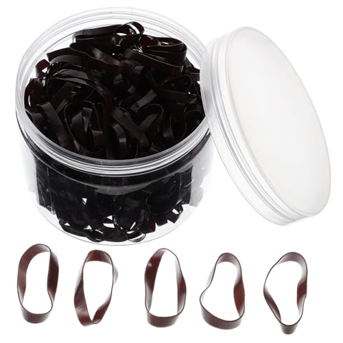 MAJORMENCH 500 Stück Einweg Haargummis Hochelastische Haarbänder für Mädchen Sanftes Styling Haarschmuck Elastische Gummibänder zum Flechten und Fixieren von Dünnem und Dickem Haar von MAJORMENCH