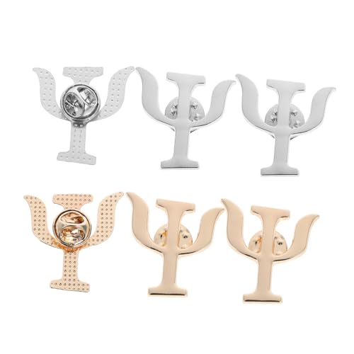 MAJORMENCH 6 Stück Psychologie Broschen Lapel Badge Anstecknadeln aus Langlebiger Legierung Vintage Design für Frauen und Männer als Modische Schmuckaccessoires für Rucksack Schal und von MAJORMENCH