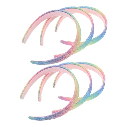 MAJORMENCH 6stücke Bunte Pailletten Stirnbänder Für Mädchen Glitzer Stirnbänder Haarband Für Junge Mädchen Funkelndes Regenbogen Stirnband Kopfschmuck Für Hochzeit Partys Und von MAJORMENCH