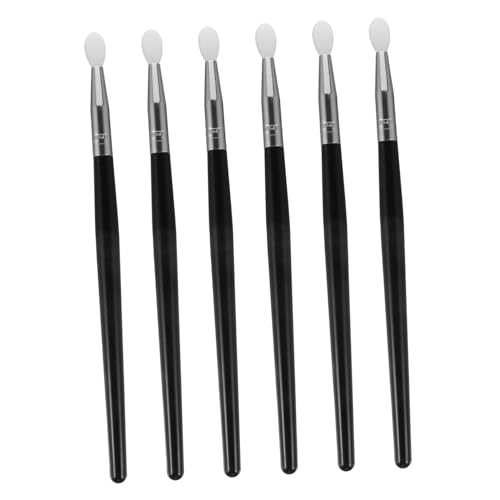 MAJORMENCH 6 Stück Teiliges Silikon Make Up Pinselset für Augen und Lippen Professionelle Applikatoren für Lidschatten Lippenstift Lippenbalsam Leicht Tragbar und Wiederverwendbar für Reisen von MAJORMENCH