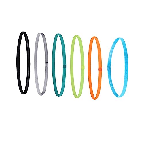 MAJORMENCH 6stücke Sport Stirnbänder Elastische Rutschfeste Yoga-headbands Für Fitness Laufen Radfahren Und Outdoor-aktivitäten Verschiedenen Farben Neon von MAJORMENCH