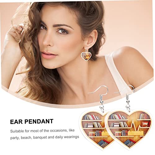 MAJORMENCH Acryl Ohrringe für Damen Herzform Hängend Leicht und Hautfreundlich Valentinstag Schmuck Geschenk für Buchliebhaber MAJORMENCH Acryl Ohrringe für Damen Herzform Hängend Leicht und Hautfreundlich Valentinstag Schmuck Geschenk für Buchliebhaber von MAJORMENCH