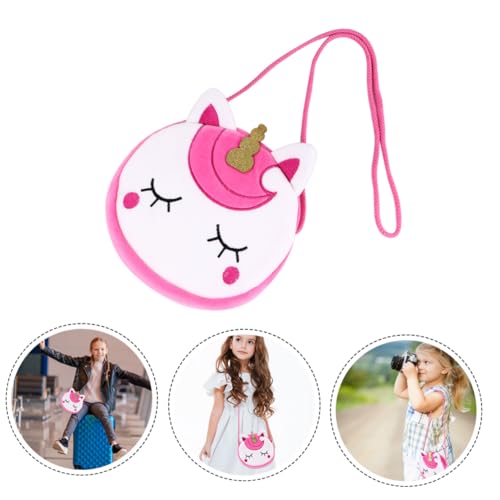 MAJORMENCH Adorable Einhorn Umhängetasche Plüsch Schultertasche Strapazierfähig für Partys Shopping Mädchen Zubehör von MAJORMENCH
