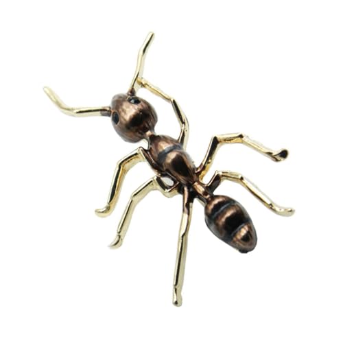 MAJORMENCH Antförmige Legierungsbrosche Leichte Metall Anstecknadel Modisches Accessoire für Kleidung Rucksack Hut Vielseitig Tragbar Detailreich Gestaltet für Alltag und Besondere Anlässe von MAJORMENCH