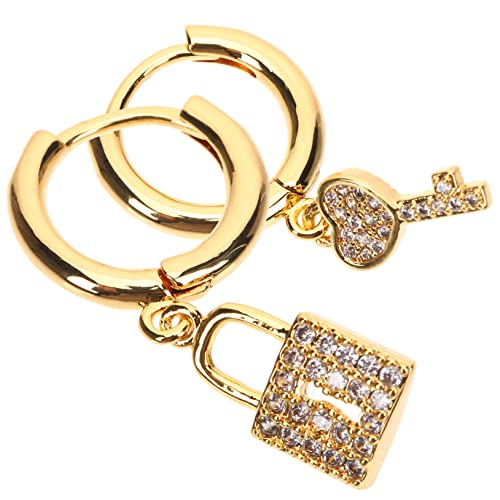 MAJORMENCH Asymmetrische Schloss und Schlüssel Ohrringe Dangle Creolen für Damen Statement Tropfenohrringe Eleganter Schmuck für Alltag Party Valentinstag und Besondere Anlässe MAJORMENCH Asymmetrische Schloss und Schlüssel Ohrringe Dangle Creolen für Damen Statement Tropfenohrringe Eleganter Schmuck für Alltag Party Valentinstag und Besondere Anlässe von MAJORMENCH