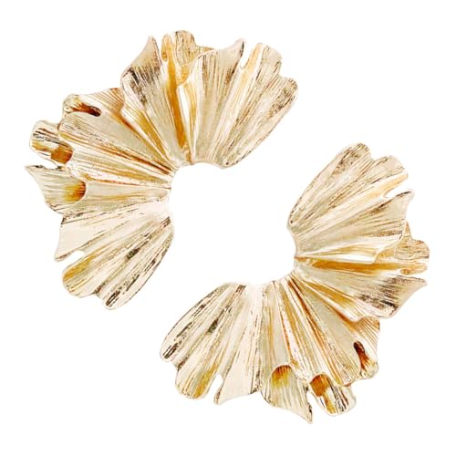 MAJORMENCH Ausgefallene Statement Ohrringe für Frauen Ginkgo Blattform Leichter Legierter Schmuck Vintage Design Hautfreundlich und Vielseitig Kombinierbar für Alltag und Besondere Anlässe von MAJORMENCH