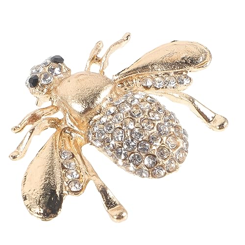 MAJORMENCH Bienen Brosche Mit Strass Für Damen Eleganter Anstecker Modisches Schmuckstück Für Kleidung Leichte Und Rostfreie Brosche Für Verschiedene Anlässe von MAJORMENCH