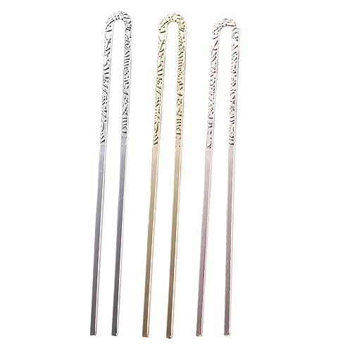 MAJORMENCH Braut Haarnadeln 3 Stücke Hochzeits Haarschmuck Für Frauen U-förmige Haargabeln Aus Gold Silber Und Roségold Für Hochzeitsfrisuren Stilvolles Design Für Besondere Anlässe von MAJORMENCH