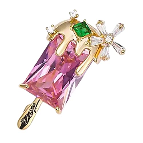 MAJORMENCH Kupfer Brosche Pin Lutscher Form Kleidung Brosche Hut Dekoration Anstecknadeln Für Frauen Schals Schmuck Accessoires von MAJORMENCH