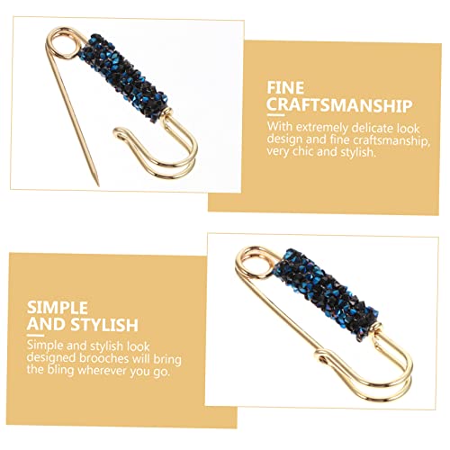 MAJORMENCH Brosche für Kleidung mit Schwarzem Strass Zierliche Anstecknadel zum Verkleinern der Rock oder Hosengröße Design Langlebiges Material Modisches Accessoire für Damen von MAJORMENCH