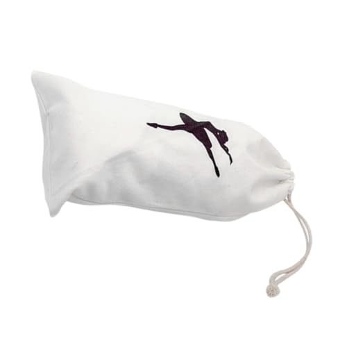 MAJORMENCH Canvas Ballettschuhtasche mit Kordelzug Wasserabweisender Tanzschuhbeutel für Damen und Mädchen Geräumig für Spitzenschuhe und Tanzzubehör Strapazierfähiger Aufbewahrungsbeutel von MAJORMENCH