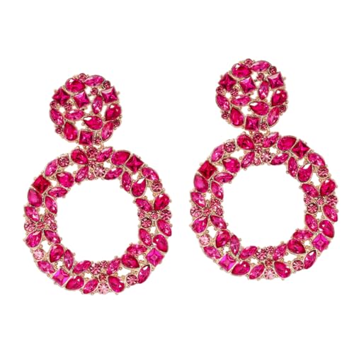 MAJORMENCH Damen Ohrringe mit Funkelnden Strasssteinen Leichte Bequeme Creolen und Anhänger Geeignet für Partys Hochzeit Alltag Trendige Statement Accessoires MAJORMENCH Damen Ohrringe mit Funkelnden Strasssteinen Leichte Bequeme Creolen und Anhänger Geeignet für Partys Hochzeit Alltag Trendige Statement Accessoires von MAJORMENCH