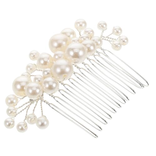 MAJORMENCH Damen Perlenhaarkamm Für Hochzeit Dekorativer Haarschmuck Elegant Metallverarbeitung Leichter Und Stilvoller Schmuck Für Braut Und Hochzeitsgäste von MAJORMENCH