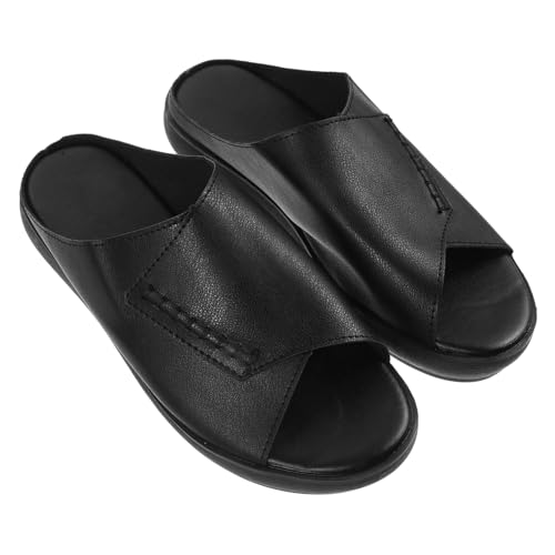 MAJORMENCH Damen Sandalen Keilabsatz Plattform Softsohle Bequeme Wedges Sommer Strand Party Schuhe Schwarz von MAJORMENCH