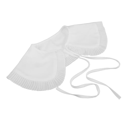 MAJORMENCH Detachable Fake Collar Aus Polyester Abnehmbarer Rundhals-kragen Für Damenblusen Pullover Und Kleider Stilvolles Modeaccessoire Für Vielseitige Outfits von MAJORMENCH