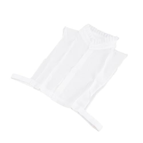 MAJORMENCH Einfarbiger Damen Falscher Kragen mit Lotusblatt Stehkragen Abnehmbar Leichtes Halbshirt Accessoire für Herbst und Frühling Passend zu Pullovern und Blusen Komfortabel und von MAJORMENCH