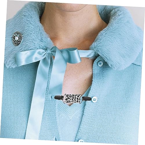 MAJORMENCH Elastischer Damen Kleidungsclip Pullover Und Schalclip Cardigan Clip Vielseitig Einsetzbar Für Stilvolle Outfits Elastisches Material Weißes Muster von MAJORMENCH