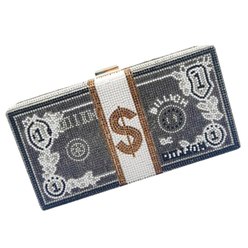 MAJORMENCH Elegante Damen Clutch Handtasche mit Funkelnden Strasssteinen Kleine Abendtasche für Dinner Party Hochzeit Ball und Festliche Anlässe Langlebiges Material Stilvolles Design für von MAJORMENCH