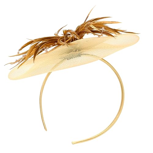 MAJORMENCH Eleganter Fascinator Haarschmuck mit Netzstoff Damen Kopfschmuck für Hochzeit Party Festival Leicht und Komfortabel von MAJORMENCH