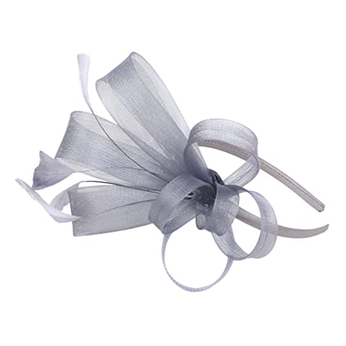 MAJORMENCH Elegantes Damen Fascinator Stirnband mit Federn Dekorativer Tea Party Hut für Formelle Anlässe Modisches Haarschmuck Accessoire Passend für Haartypen von MAJORMENCH