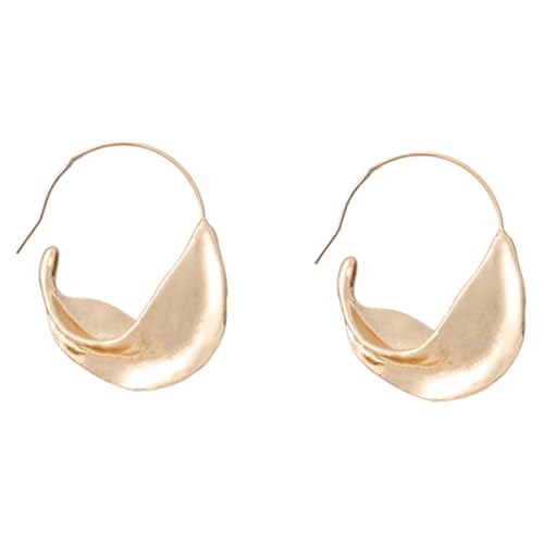 MAJORMENCH Exklusive Geometrische Damen Ohrringe Unregelmäßige Form Leichter Dangle Schmuck Modisch Auffällige Creolen Geschenkidee für Frauen und Mädchen Vielseitig Tragbar von MAJORMENCH