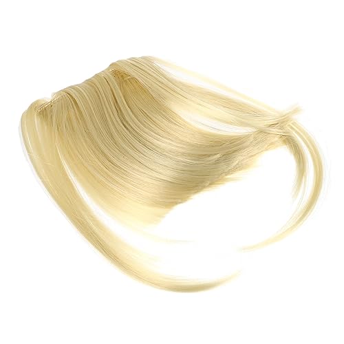 MAJORMENCH Falsche Haarfransen Clip in Air Bangs für Frauen Unsichtbar Sicher Haltend Natürliches Haaraccessoire für Hochzeiten Partys Alltag Vielseitig Kombinierbar Bequem Tragbar von MAJORMENCH