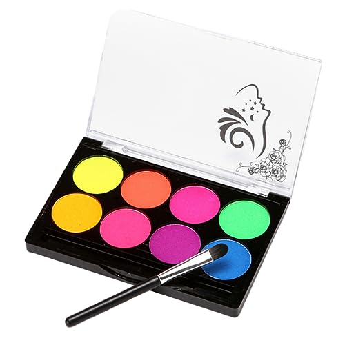 MAJORMENCH Farben Wasserlösliche Körper Und Gesichtsmalerei Pigmente Für Festivals Karneval Und Cosplay Leuchtende Trocknende Farben Für Kreative Designs Und Einfache Anwendung von MAJORMENCH