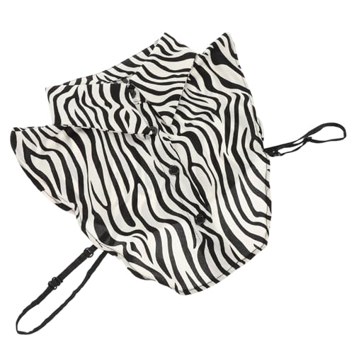 MAJORMENCH Abnehmbarer Fake-kragen Für Damen Zebra-muster Baumwollkragen Für Festliche Anlässe Stylisches Dekor Für Kleider Und Pullover von MAJORMENCH
