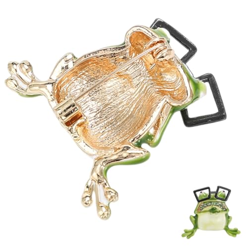 MAJORMENCH Frosch Brosche Metall Pin Kreative Tierform Anstecknadel Modisch Robust Für Kleidung Hut Rucksack Dekoration Geschenkidee von MAJORMENCH
