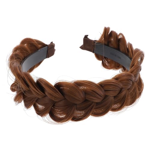 MAJORMENCH Geflochtenes Perückenstirnband für Rutschfeste Kopfbedeckung für Lockiges oder Glattes Haar Modisches Haaraccessoire für Fotos und Vielseitige Anlässe MAJORMENCH Geflochtenes Perückenstirnband für Rutschfeste Kopfbedeckung für Lockiges oder Glattes Haar Modisches Haaraccessoire für Fotos und Vielseitige Anlässe von MAJORMENCH