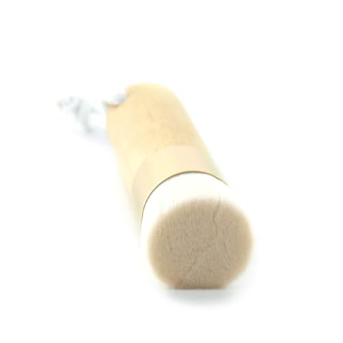 MAJORMENCH Gesichtsreinigungsbürste mit Mikrofaser Peeling und Porenreinigung Sanfte Massage Holzgriff für Seidig Glatte Tief Gereinigte Haut Geeignet für Damen und Herren von MAJORMENCH