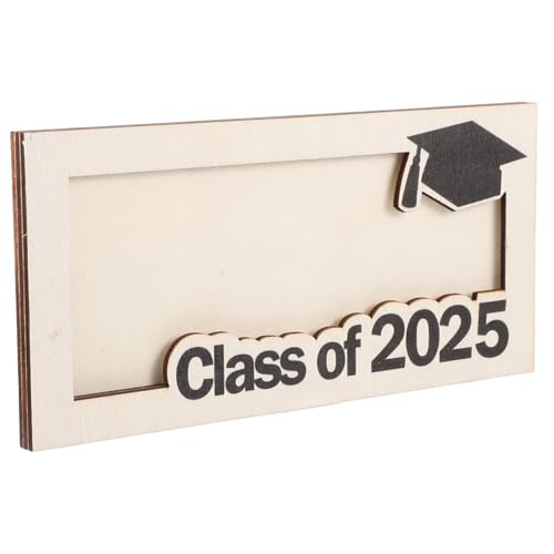 MAJORMENCH Graduation Holz Kartenetui Multifunktionaler Visitenkartenhalter Geldbörse für Herren Damen Leicht Tragbar Portemonnaie mit Platz für Kreditkarten Fotos Geschenkidee Abschlussfeier von MAJORMENCH