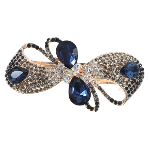 MAJORMENCH Haarklammer Mit Wasserdiamanten Modischer Haarschmuck Für Damen Und Mädchen Für Dickes Und Feines Haar Eleganter Haarclip Mit Schleifen-design von MAJORMENCH