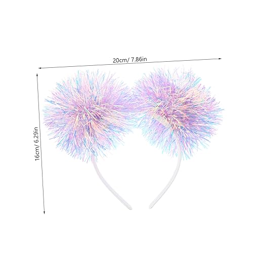 MAJORMENCH Haarreif mit Glitzerbommeln Leichtes Party Stirnband für Mädchen Farbenfrohes Karneval Accessoire Geeignet für Alltag Halloween und Festveranstaltungen von MAJORMENCH