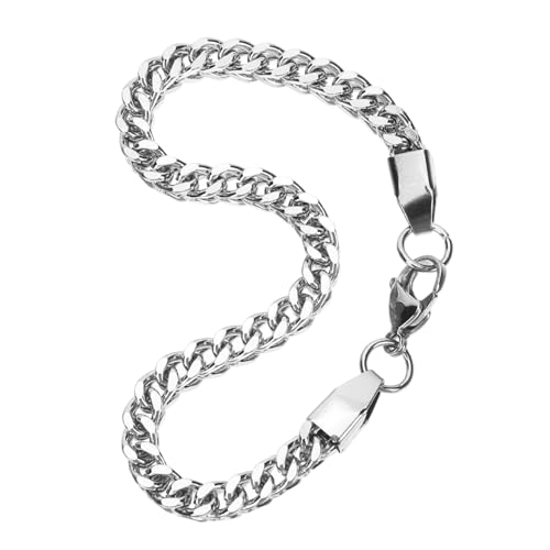 MAJORMENCH Herren Edelstahl Armband Gliederkette Robust Modisch für Männer Langlebig Stilvoll und Vielseitig Kombinierbar von MAJORMENCH
