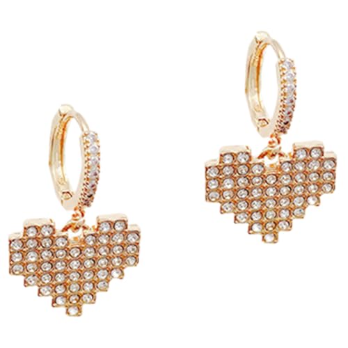 MAJORMENCH Herz Ohrringe Damen Tropfen Modische Ohrstecker für Mädchen Leichte Langlebige Ohrschmuck Kreative Design Ohrhänger als für Frauen und Teenager von MAJORMENCH