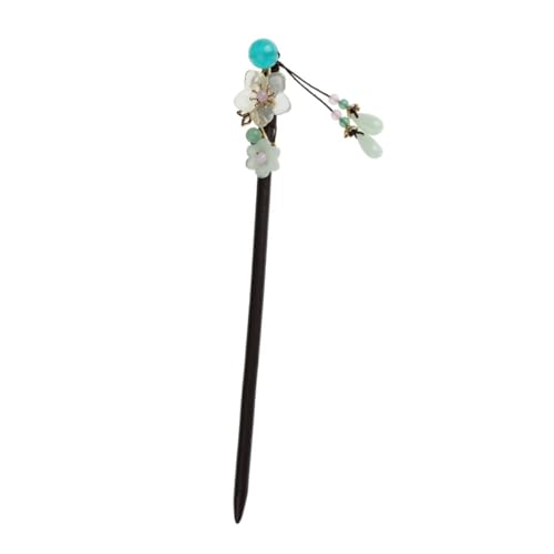 MAJORMENCH Klassischer Quasten Haarstab Aus Holz Für Damen Retro Haarnadel Im Chinesischen Stil Antike Blumen Haarspange Für Hochzeiten Cosplay Und Partys von MAJORMENCH